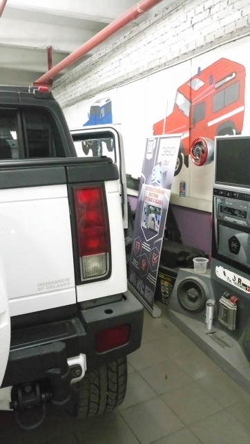 система кругового обзора в установочном центре Видеосистемы