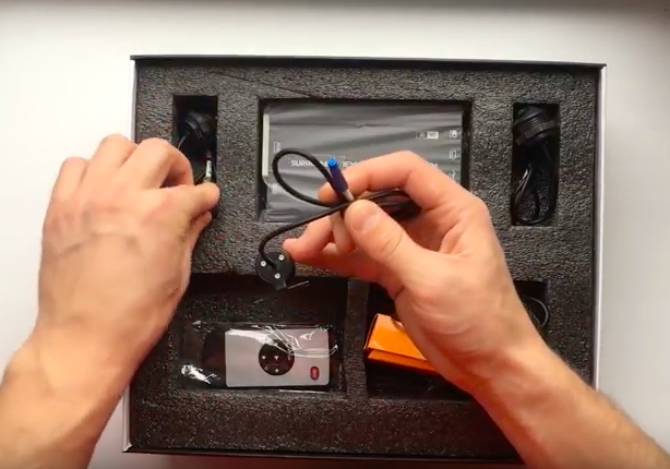 Обзор содержимого коробки системы кругового обзора 3D BIRDVIEW 360°